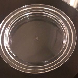 Crystal Ralph Lauren candle or jewelry plate.